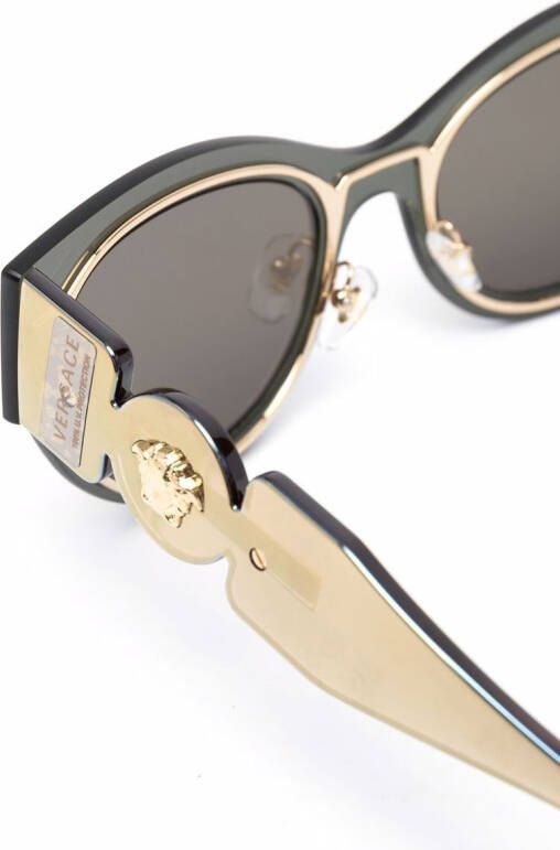 Versace Eyewear Zonnebril met cat-eye montuur Goud