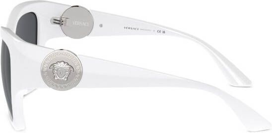 Versace Eyewear Zonnebril met cat-eye montuur Wit