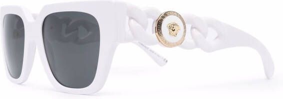 Versace Eyewear Zonnebril met ketting Wit