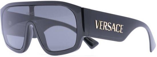 Versace Eyewear Zonnebril met logo Zwart