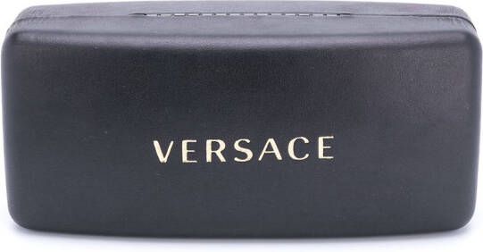 Versace Eyewear Zonnebril met ovaal montuur Geel
