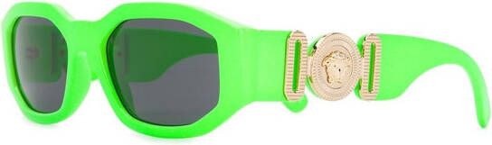 Versace Eyewear Zonnebril met ovaal montuur Groen
