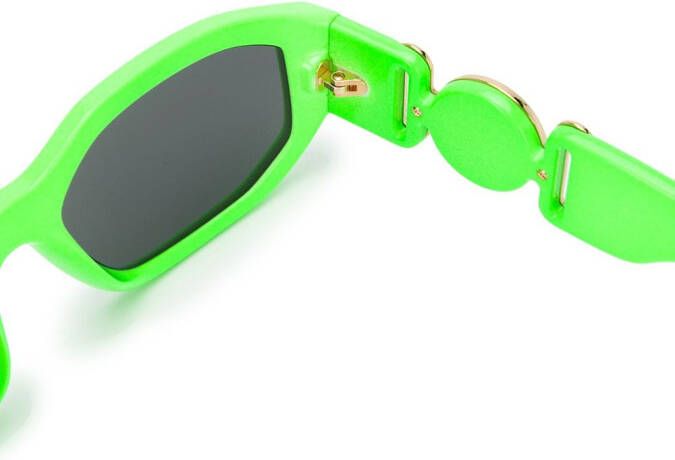 Versace Eyewear Zonnebril met ovaal montuur Groen