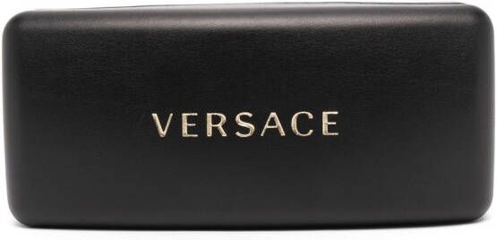 Versace Eyewear Zonnebril met ovaal montuur Rood