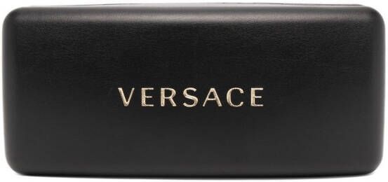 Versace Eyewear Zonnebril met ovaal montuur Zwart