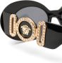 Versace Eyewear Zonnebril met ovaal montuur Zwart - Thumbnail 3