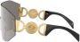 Versace Eyewear Zonnebril met oversized montuur Grijs - Thumbnail 3
