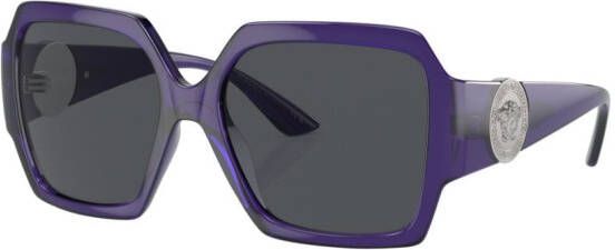 Versace Eyewear Zonnebril met oversized montuur Paars