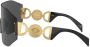 Versace Eyewear Zonnebril met oversized montuur Grijs - Thumbnail 3