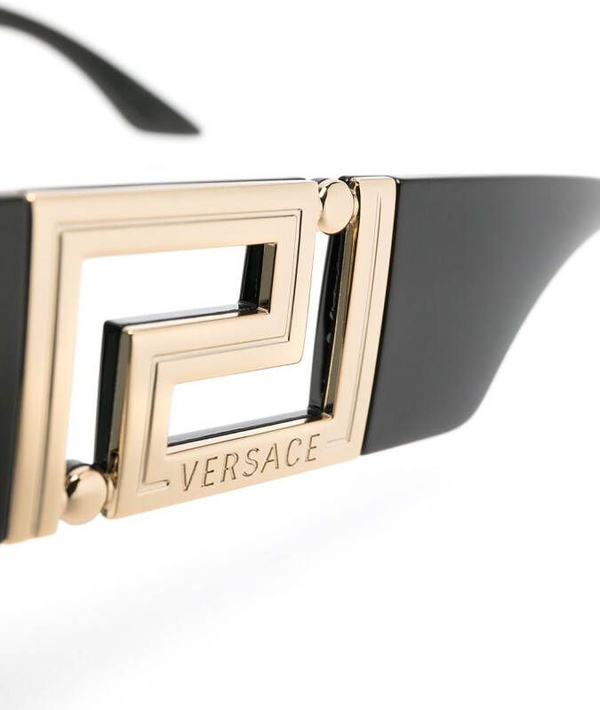 Versace Eyewear Zonnebril met oversized montuur Zwart