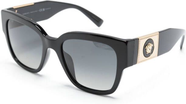 Versace Eyewear Zonnebril met oversized montuur Zwart