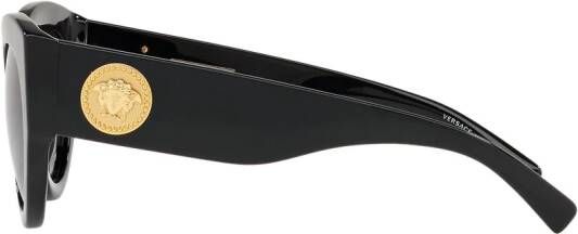 Versace Eyewear Zonnebril met oversized montuur Zwart