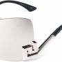 Versace Eyewear Zonnebril met oversized montuur Zwart - Thumbnail 3