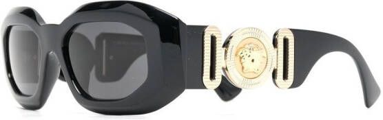 Versace Eyewear Zonnebril met oversized montuur Zwart