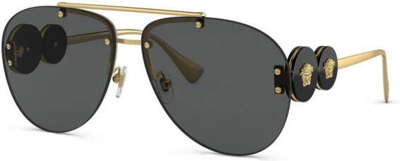 Versace Eyewear Zonnebril met piloten montuur Goud