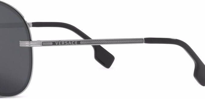 Versace Eyewear Zonnebril met piloten montuur Grijs