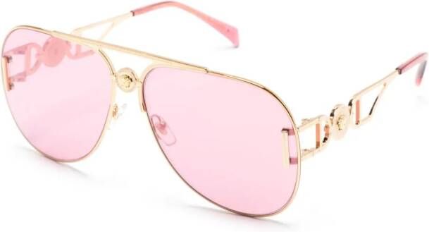 Versace Eyewear Zonnebril met piloten montuur Roze