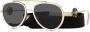 Versace Eyewear Zonnebril met piloten montuur Wit - Thumbnail 2
