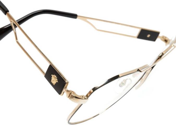 Versace Eyewear Zonnebril met piloten montuur Zwart