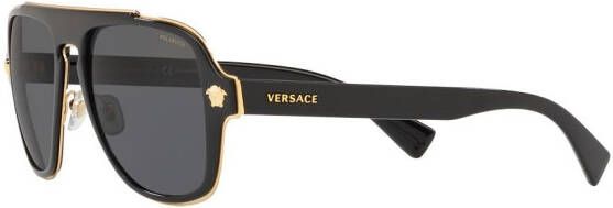 Versace Eyewear Zonnebril met piloten montuur Zwart - Foto 2