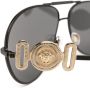 Versace Eyewear Zonnebril met piloten montuur Zwart - Thumbnail 3