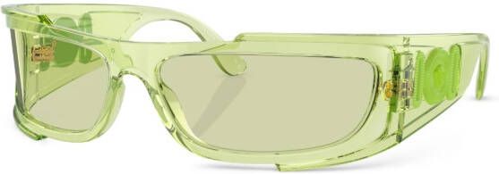 Versace Eyewear Zonnebril met rechthoekig montuur Groen