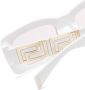 Versace Eyewear Zonnebril met rechthoekig montuur Wit - Thumbnail 3