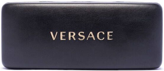 Versace Eyewear Zonnebril met rechthoekig montuur Zwart