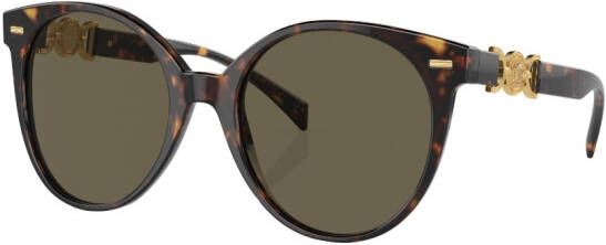 Versace Eyewear Zonnebril met rond montuur Groen