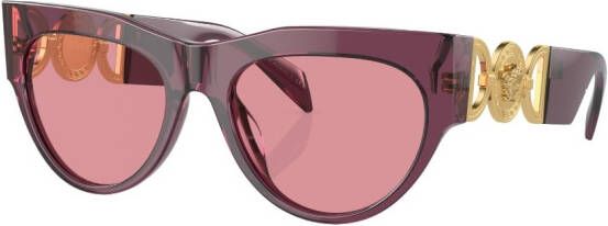 Versace Eyewear Zonnebril met rond montuur Paars