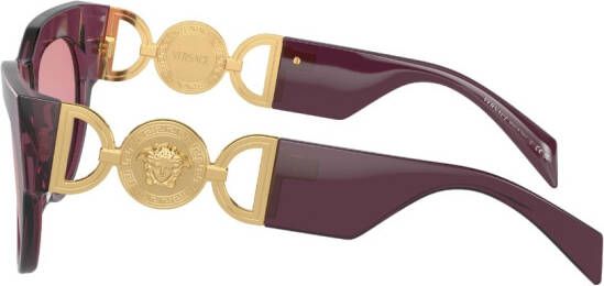Versace Eyewear Zonnebril met rond montuur Paars