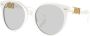 Versace Eyewear Zonnebril met rond montuur Wit - Thumbnail 2