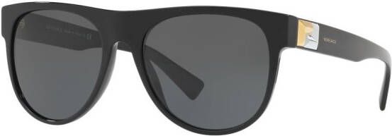 Versace Eyewear Zonnebril met rond montuur Zwart