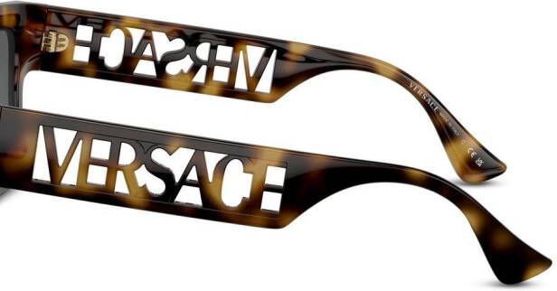 Versace Eyewear Zonnebril met schildpadschild design Groen
