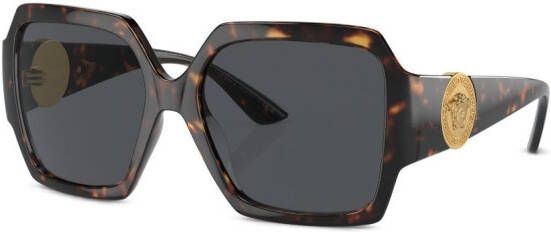Versace Eyewear Zonnebril met schildpadschild design Groen