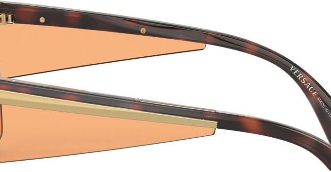 Versace Eyewear Zonnebril met vierkant montuur Oranje