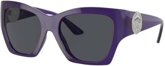 Versace Eyewear Zonnebril met vierkant montuur Paars