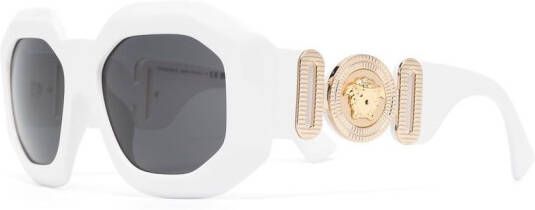 Versace Eyewear Zonnebril met vierkant montuur Wit