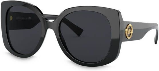 Versace Eyewear Zonnebril met vierkant montuur Zwart