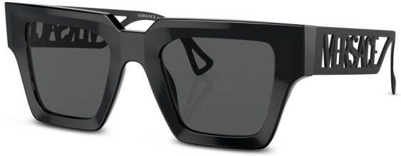 Versace Eyewear Zonnebril met vierkant montuur Zwart