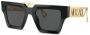 Versace Eyewear Zonnebril met vierkant montuur Zwart - Thumbnail 2