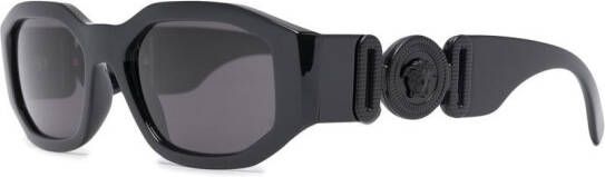 Versace Eyewear Zonnebril met vierkant montuur Zwart