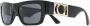 Versace Eyewear Zonnebril met vierkant montuur Zwart - Thumbnail 2
