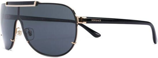 Versace Eyewear zonneklep zonnebril Zwart