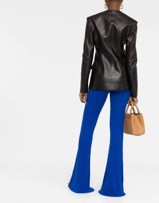 Versace Flared broek Blauw