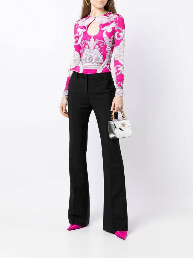 Versace Flared broek Zwart