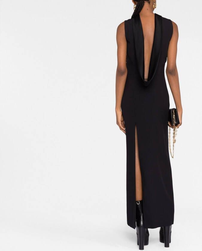 Versace Gedrapeerde jurk Zwart