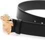Versace La Medusa leren riem Zwart - Thumbnail 3