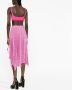 Versace Greca Geplooide midi-jurk Roze - Thumbnail 3