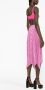 Versace Greca Geplooide midi-jurk Roze - Thumbnail 4